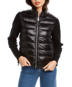 Mackage Oceane Mixed-Media Down Jacket