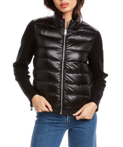 Mackage Oceane Mixed-Media Down Jacket
