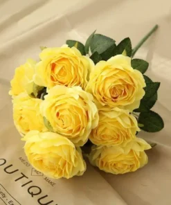 Floral 10 Heads Rose Bouquet Artificial Flowers