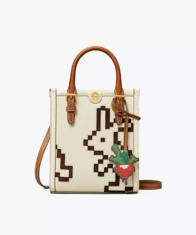 Tory Burch Mini Pixelated Rabbit N/S Tote