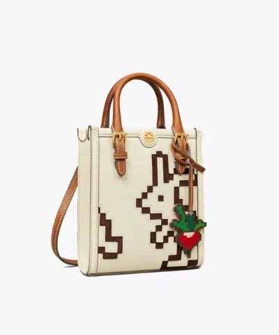 Alternative view of Tory Burch Mini Pixelated Rabbit N/S Tote