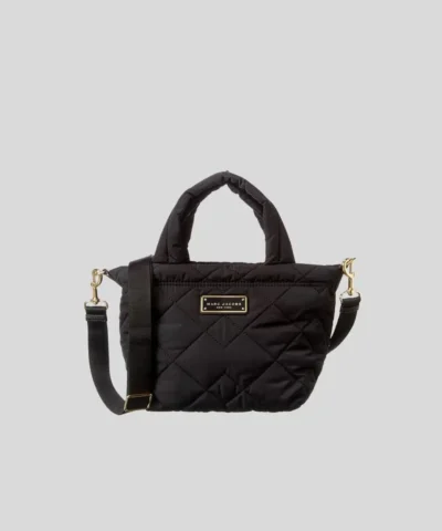 Marc Jacobs Quilted Nylon Mini Tote Black