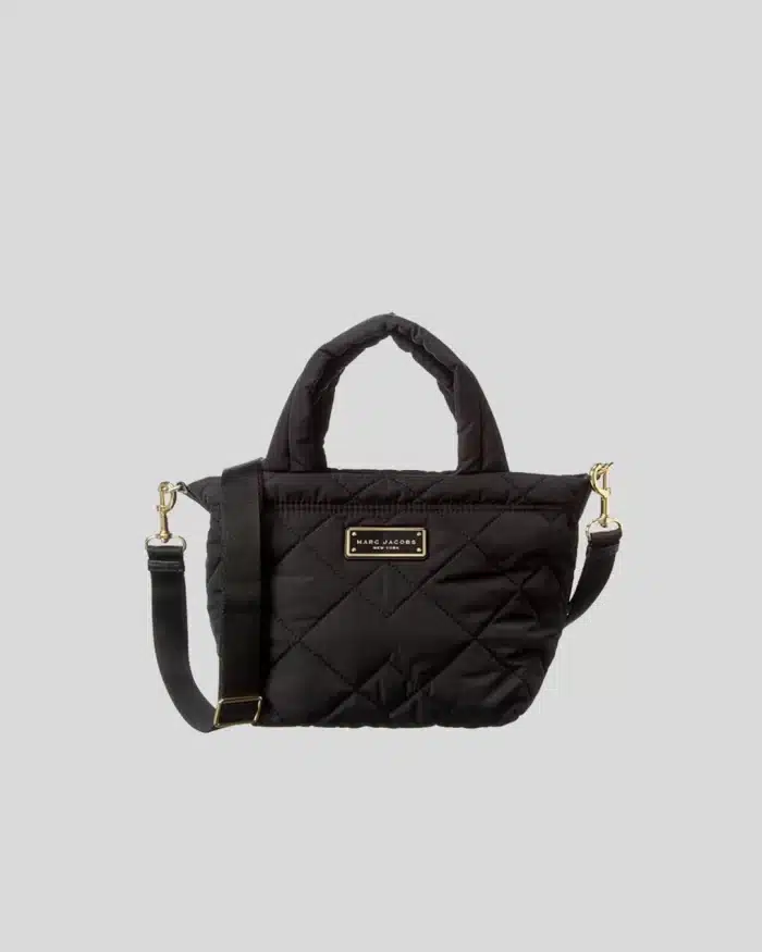 Marc Jacobs Quilted Nylon Mini Tote Black