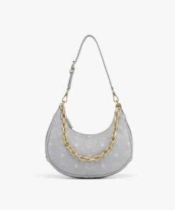 MCM Aren Crescent Hobo in Visetos