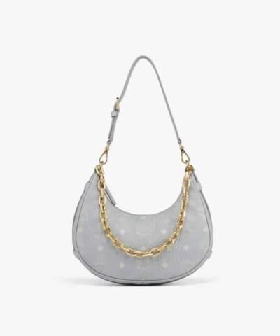 MCM Aren Crescent Hobo in Visetos