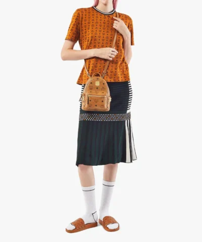 Alternative view of MCM Stark Bebe Boo Backpack in Visetos