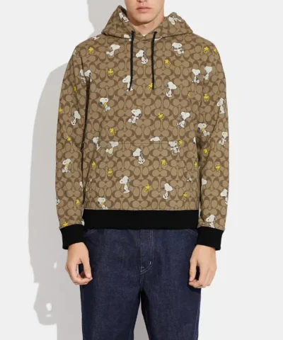 Alternative view of Coach X Peanuts Signature Snoopy Hoodie