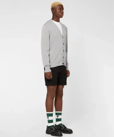 Ami De Coeur Cardigan In Heather Grey