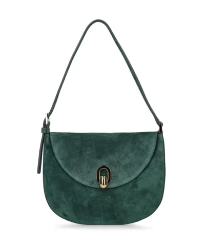 SAVETTE The Tondo Suede Hobo Bag
