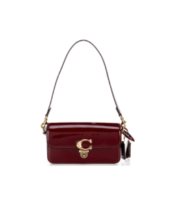 Coach Studio Baguette Patent Leather Shoulder Bag