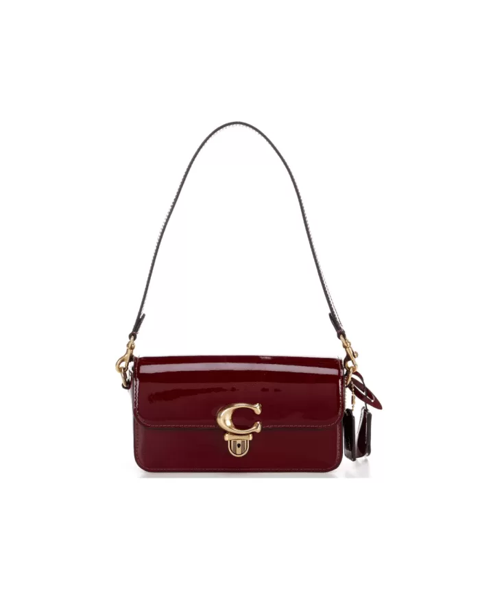 Coach Studio Baguette Patent Leather Shoulder Bag