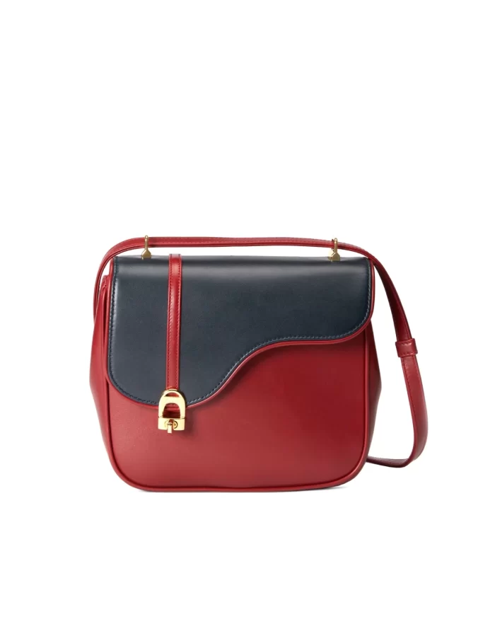 Gucci Equestrian Inspired Shoulder Bag In Red