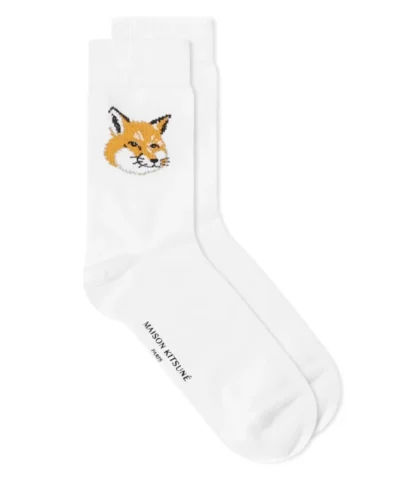 Alternative view of Maison Kitsune Unisex Cotton Fox Head Sock