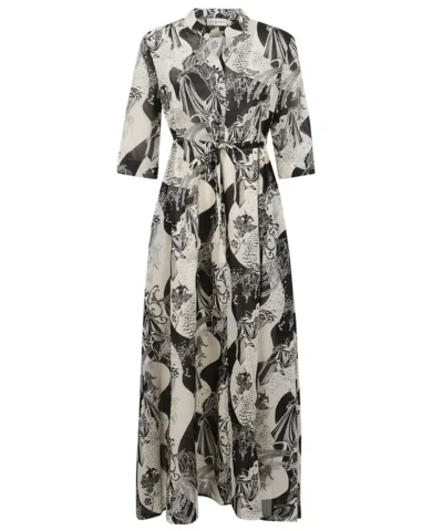 Tory Burch Leaf Coverup Maxi Shirt Dress