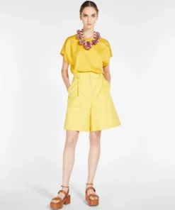 Weekend Max Mara Cotton and Linen Bermuda Shorts