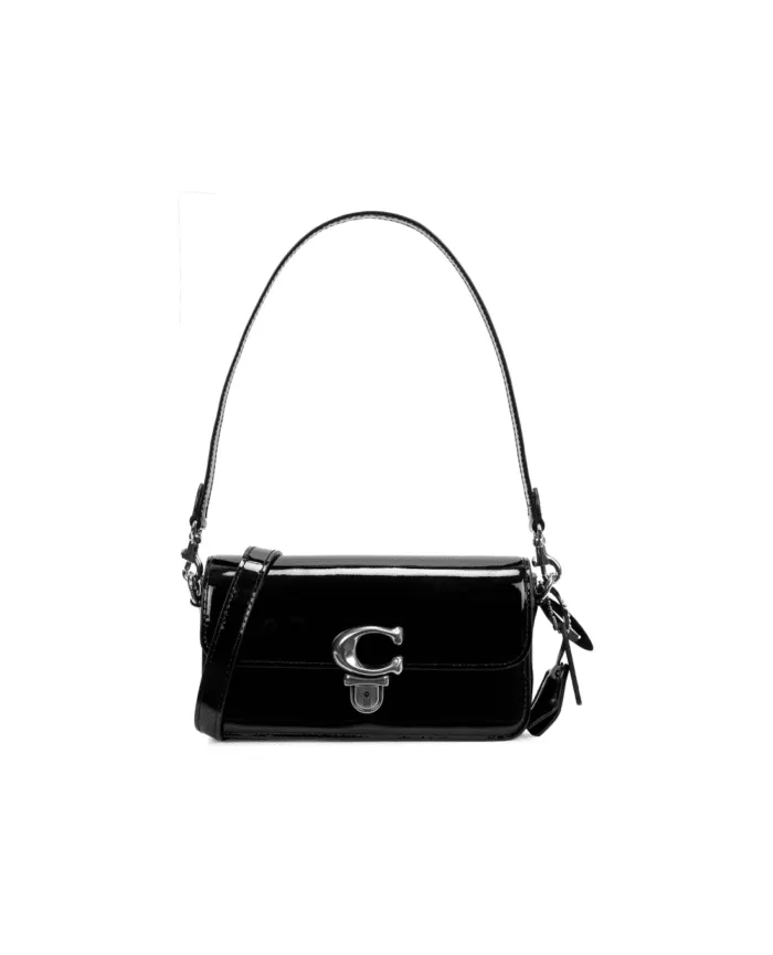 Coach Studio Baguette Patent Leather Shoulder Bag