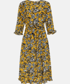'S MAX MARA Evelin Floral Silk Midi Dress