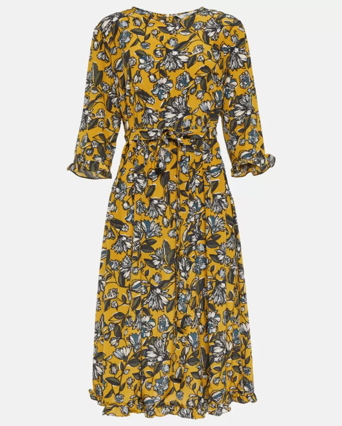 'S MAX MARA Evelin Floral Silk Midi Dress