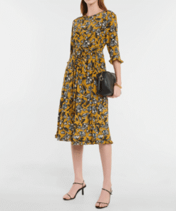 Alternative view of 'S MAX MARA Evelin Floral Silk Midi Dress