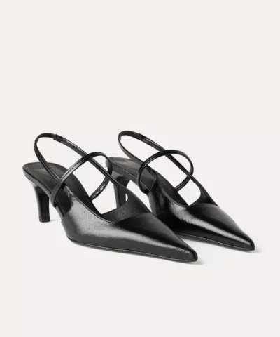 Alternative view of Toteme The Sharp Slingback Black