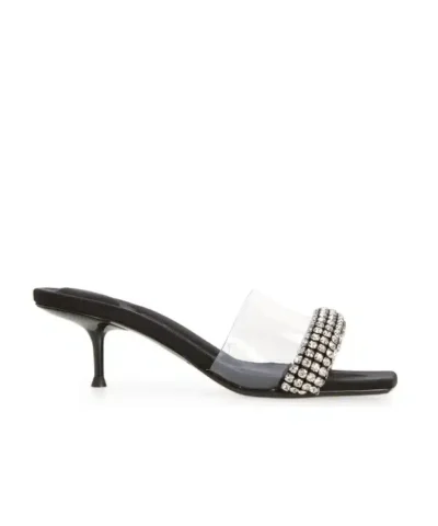 Alexander Wang Jessie Crystal Embellished Slide Sandal