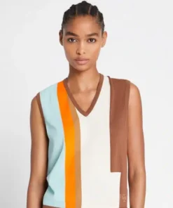 Tory Burch Colorblock Sweater Vest