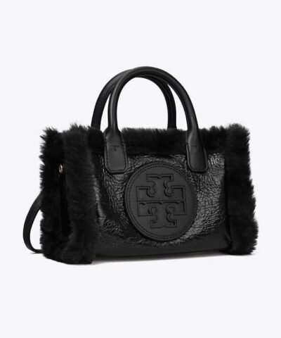 Alternative view of Tory Burch Mini Ella Patent Shearling Tote