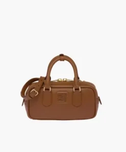 Miu Miu Cognac Leather top-handle bag