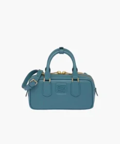 Miu Miu Marina Blue Leather top-handle bag