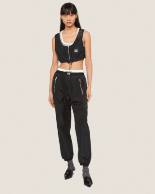 Miu Miu Technical Silk Top