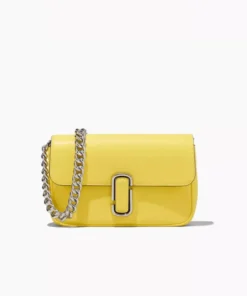 Marc Jacobs The J Marc Shoulder Bag In Golden Kiwi
