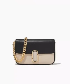 Marc Jacobs The J Marc Shoulder Bag In Greige Multi