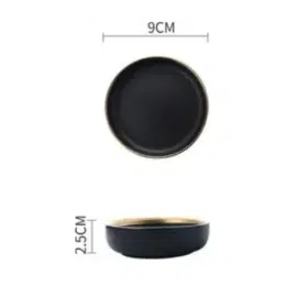 Black dish