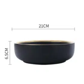 Black big bowl