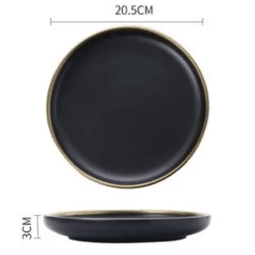 8 inch black plate