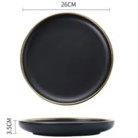 10 inch black plate