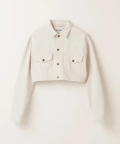 Miu Miu Ecru Denim Jacket