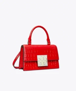 Alternative view of Tory Burch Bon Bon Croc Embossed Mini Top-Handel Bag