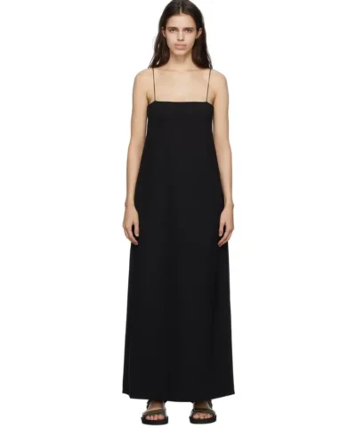 The Row Black Scuba Cenoa Dress