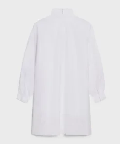 Alternative view of Celine Cotton Toile Prairie Dress With Embroidery Off White