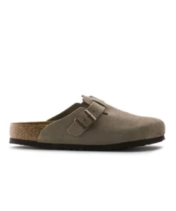 Birkenstock Boston Soft Footbed Suede Leather, Taupe