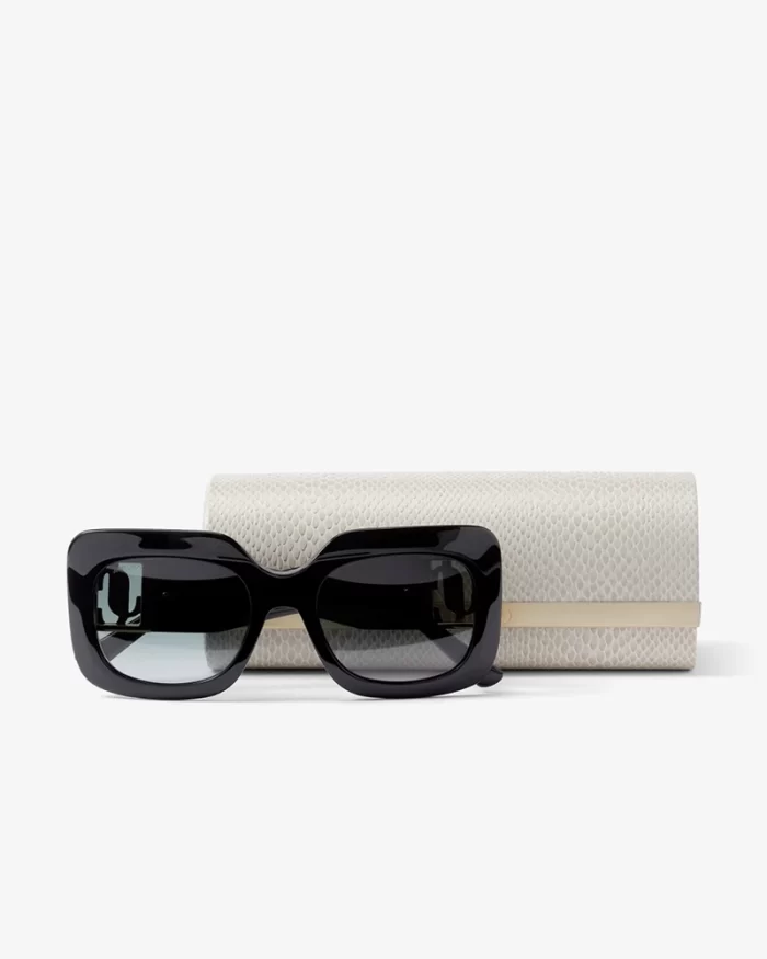 Jimmy Choo Gayas Square Acetate Sunglasses - Image 4