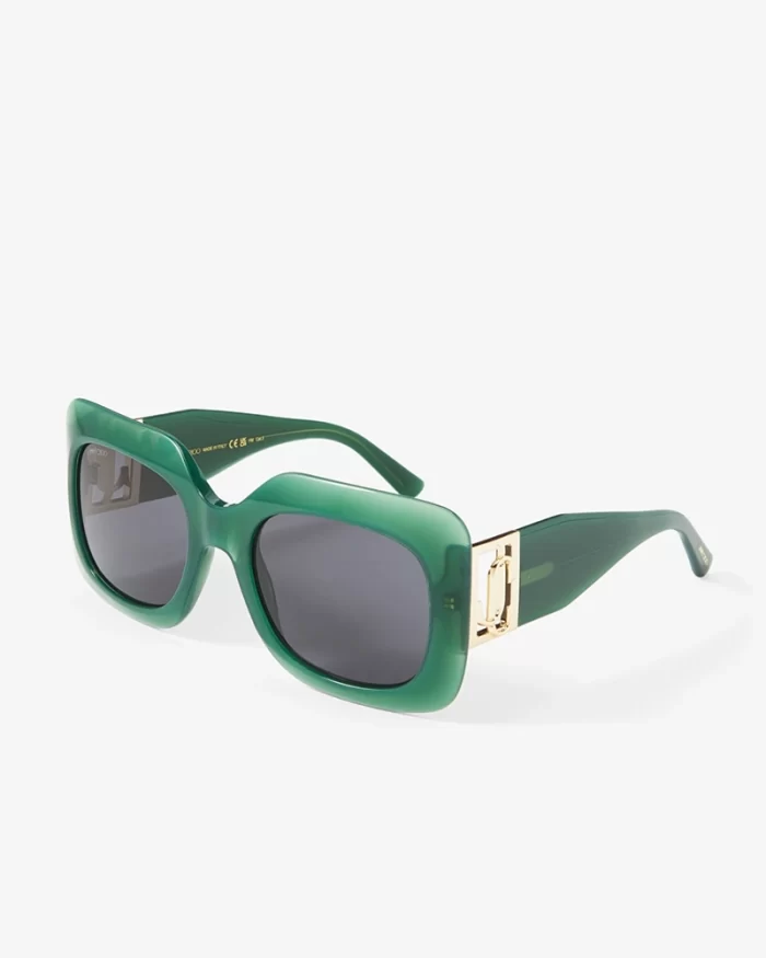 Jimmy Choo Gayas Square Acetate Sunglasses - Image 6