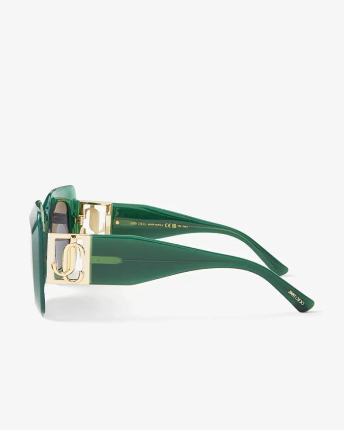 Jimmy Choo Gayas Square Acetate Sunglasses - Image 7