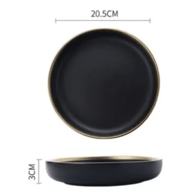 Black deep plate