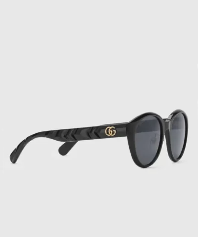 Alternative view of Gucci GG0814SK 001 Black Sunglasses