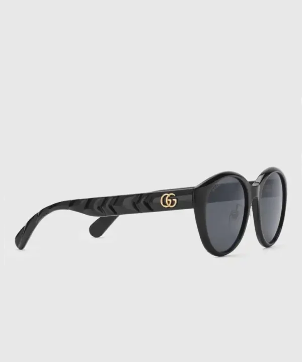 Alternative view of Gucci GG0814SK 001 Black Sunglasses