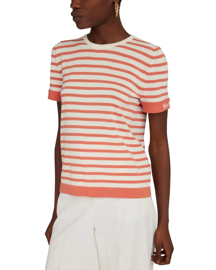 Max Mara Limone Striped T-Shirt - Image 3