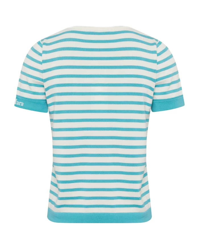 Max Mara Limone Striped T-Shirt - Image 7