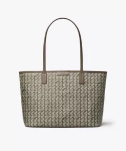 Tory Burch Small Ever-Ready Zip Tote, Zinc